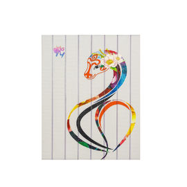 フレームが付いている装飾的なヘビのリボンの絵画ポリエステル/キャンバス材料