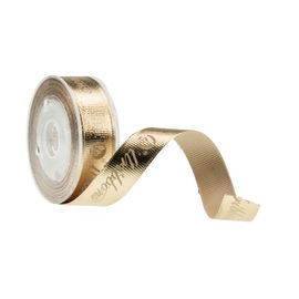 着色されたクリスマスのGrosgrainのリボン、16mmの金のGrosgrainのリボンを包むケーキ