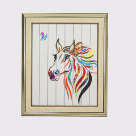 12動物の馬の家の装飾のリボンの絵画によって組み立てられる芸術の装飾的な壁掛けを塗る中国の黄道帯