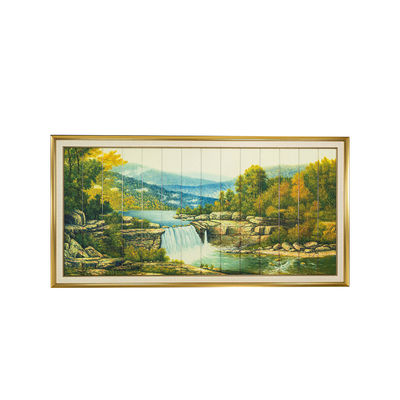 Colorfast中国様式のリボンの風景画