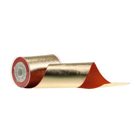 ポリエステル75mm Grosgrainのリボン、耐久ホイルの銀のGrosgrainのリボン