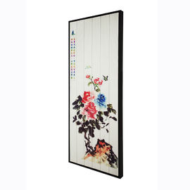 厚い掛かるばねによっては絵画、単一の表面リボンの壁絵画装飾が開花します