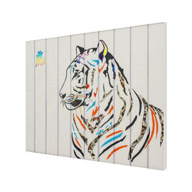 リボンのトラの概要の動物の絵画、絵画を設計するColorfast壁