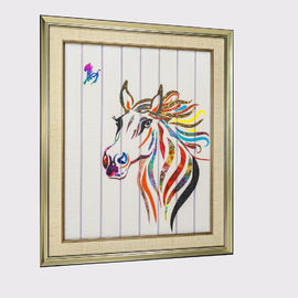 12動物の馬の家の装飾のリボンの絵画によって組み立てられる芸術の装飾的な壁掛けを塗る中国の黄道帯