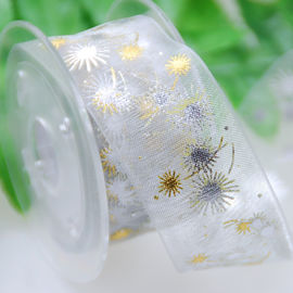 白/黄色は使いやすい化粧品の包装のための薄いリボンを印刷しました