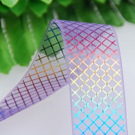 芳香の包装の虹のオーガンザRibbonの19mmの長さの薄いオーガンザのリボン