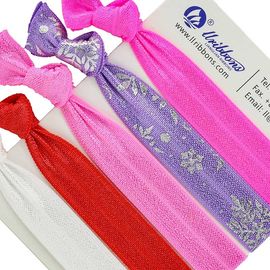 スパンデックスの多彩な女の子の毛ポリエステル スパンデックスのゴムひものブレスレット