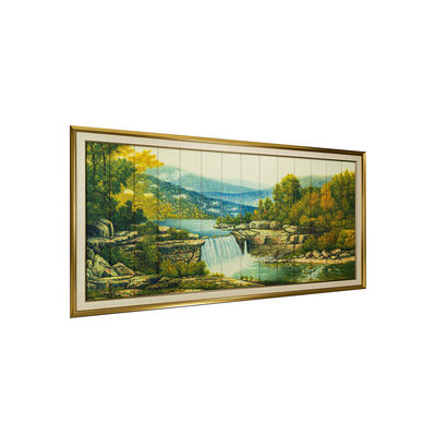 Colorfast中国様式のリボンの風景画