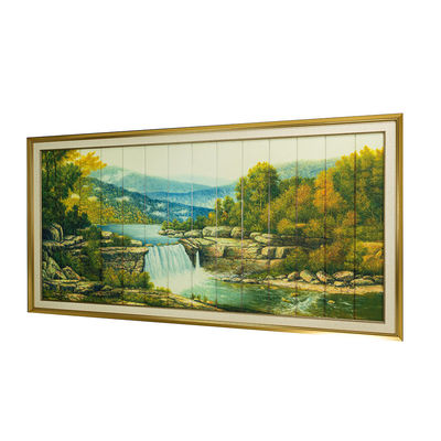Colorfast中国様式のリボンの風景画
