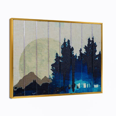 家の装飾夜場面リボンの概要の絵画