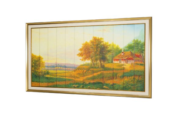 家のための中国様式のリボンの風景画